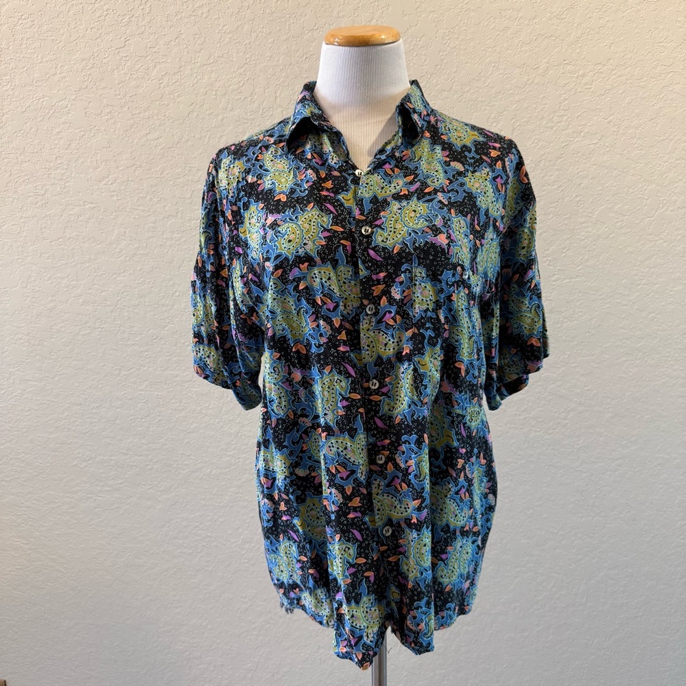 Vintage Santana Funky Paisley Shirt - Picture 2 of 9